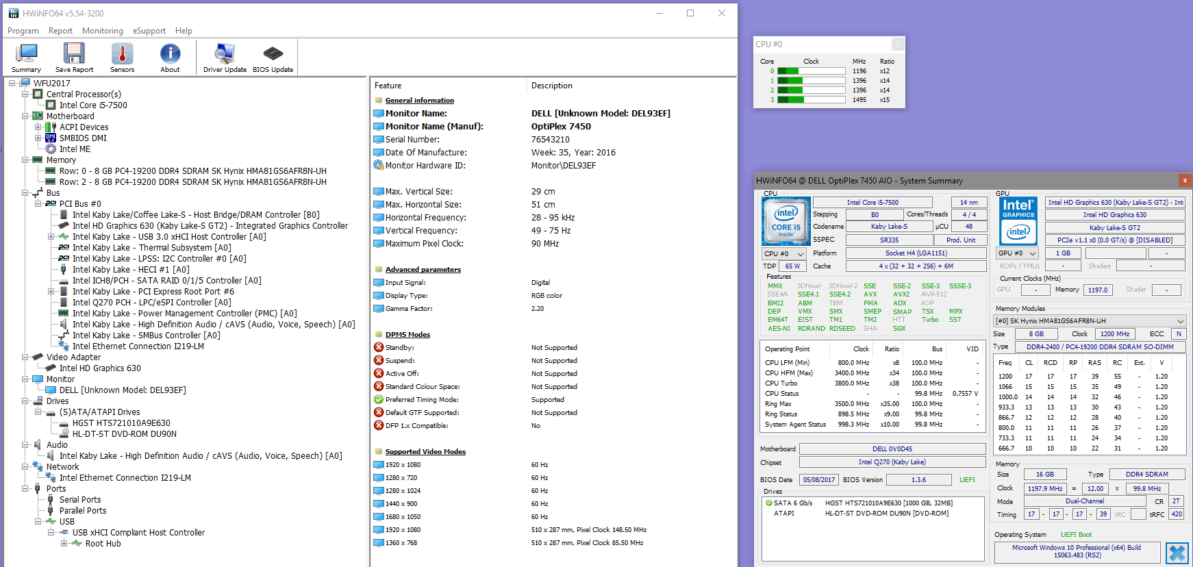 hwinfo64 display properties